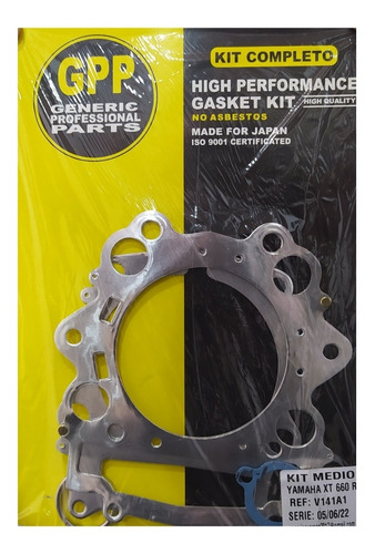 Imagen 1 de 2 de Kit Medio Empacadura Cilindro Y Camara Gpp Xt600 Yamaha