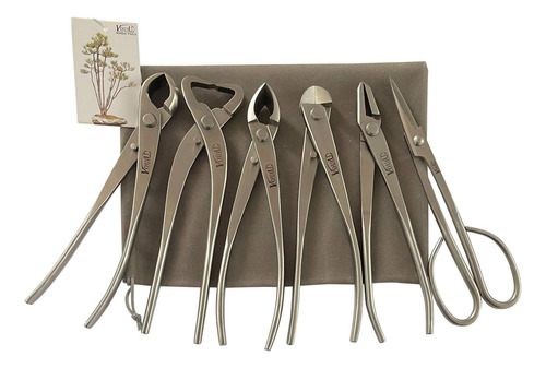 Set 6 Tijeras Vouiu Para Poda Bonsái, 210 Mm