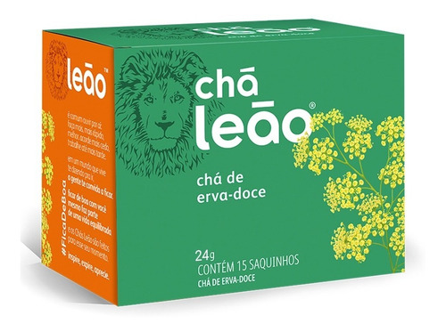 Imagem 1 de 1 de Chá Leão Ervas - Erva-doce - 15 Sachês
