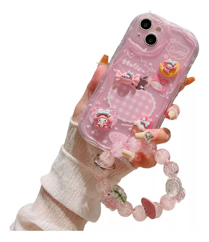 Ff Funda 3d Hello Kitty Para iPhone 13 14 15