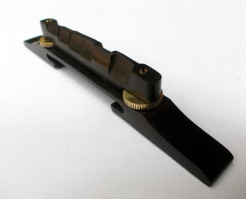 Puente De Guitarra De Ébano Archtop Hardware Dorado Me...