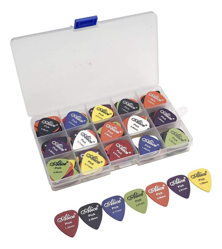 Púas De Guitarra Eléctrica Antideslizantes Mate, Púas De 6 P