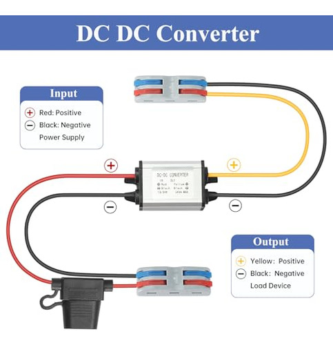 Pack Convertidor Dc/dc 8-32v A 5v Para Automocin Y Led