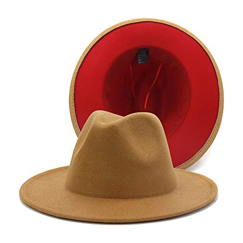 Revki Sombreros Fedora De Ala Ancha Para Mujer Sombreros De 