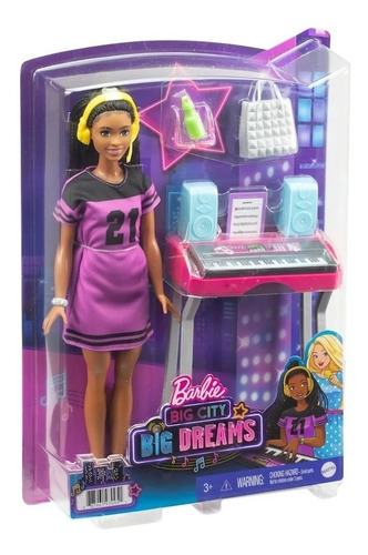 Barbie Big City Brooklyn Recording Studio Muñeca Mattel Orig