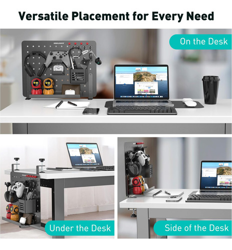 Pegboard De Mesa Desklogics Clamp-on, Organizador De Mesa D