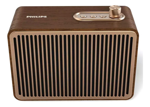 Imagen 1 de 7 de Parlante Portátil Philips Vintage Speaker Bluetooth