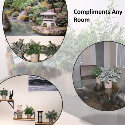 Set De 3 Mini Plantas Artificiales De Interior En Maceta
