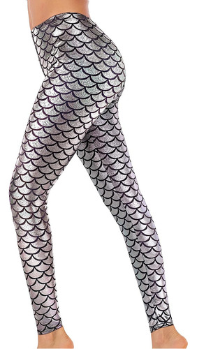 Leggings De Sirena Con Escamas De Pez Brillantes De Hallowee