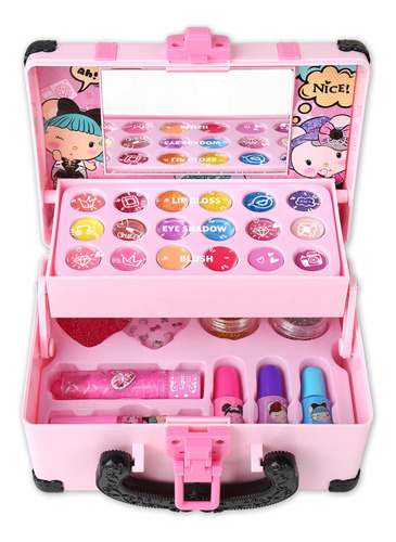 Juguetes Maquillaje Lavable Real Para Niños,juego Para Niñas