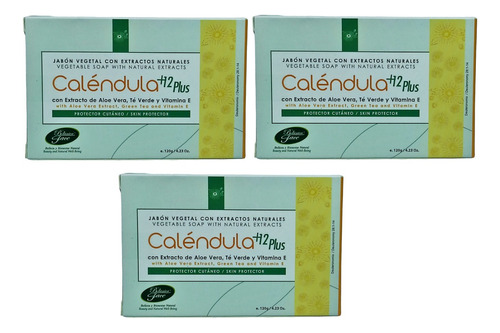 3 Jabon De Calendula 120g - g a $242