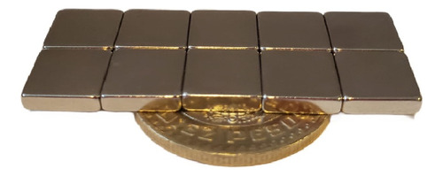 50 Magneto Iman Neodimio 10mm X 10mm X 3mm