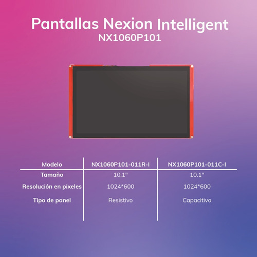 Pantalla Táctil Nextion Intelligent 10.1 Nx1060p101-011r-i