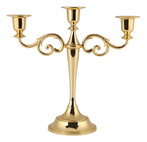 Candelabro De Metal De 3 Velas Viscacha ? Portavelas Para Ev