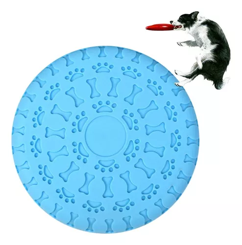 Juguete frisbee para perros seguro para los dientes, disco volador flotante  al aire libre para perros de razas pequeñas, medianas y grandes, juguete