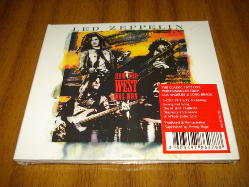 Cd Led Zeppelin / How The West Was...(nuevo Y Sellado) 3 Cd 