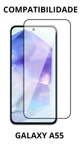 Capa + Película Compatível Com Celular Samsung A55