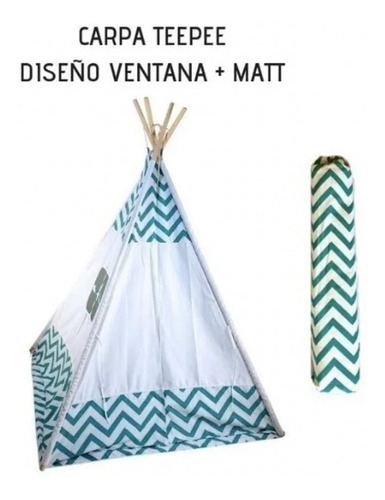 Carpa Tipi De Lona+ Bolso + Manta Acolchada/envío Gratis