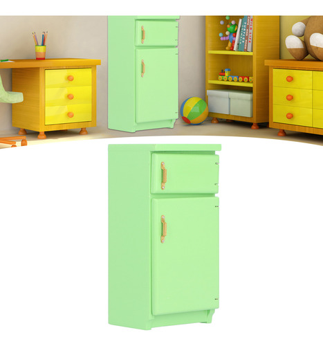 Frigorífico En Miniatura 1:12 Para Casa De Muñecas, Bricolaj