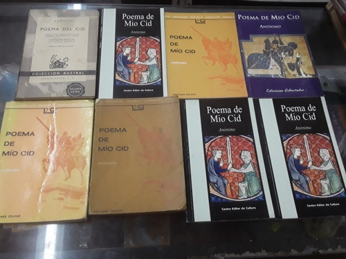 Poema Del Mío Cid - Anónimo - Lote X 8 Libros Nuevo Y Usado 