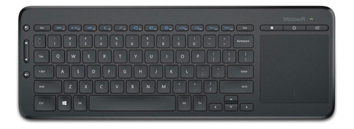 Teclado Inalámbrico Microsoft N9z All-in-one  Español  Negro