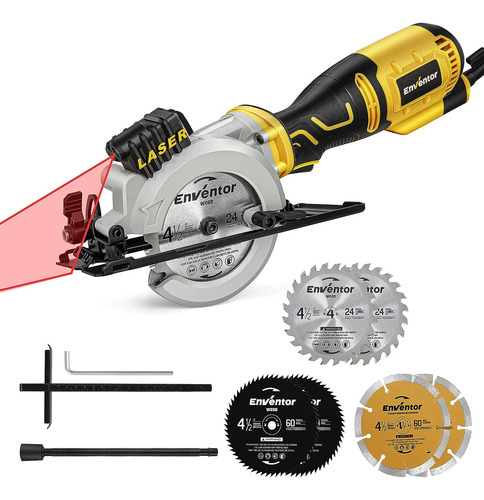 Enventor Mini Sierra Circular, Sierra Circular Eléctrica De