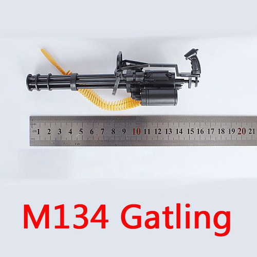 Gatling - M134, Arma Escala 1/6 Action Figure Já Vem Montada
