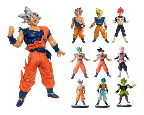 Brinquedo Boneco Goku Instinto Superior Cabelo Cinza Promoçã