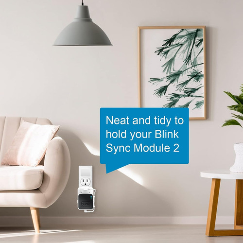 Soporte De Pared Con Enchufe Para Blink Sync Module 2 Con...
