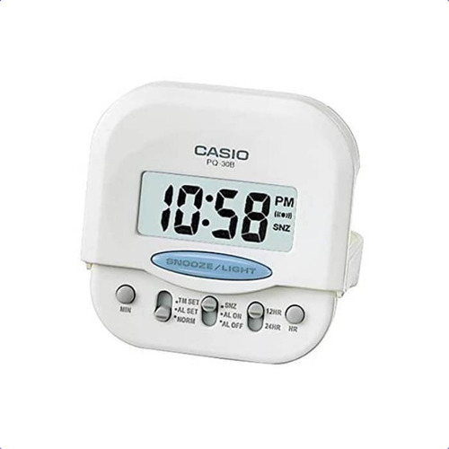 Reloj Despertador Casio Pq30 Digital Viaje Alarma Repeticion