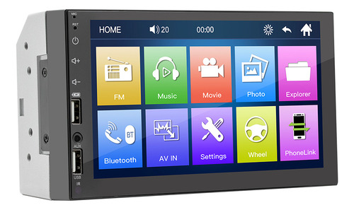 S Reproductor Multimedia Bluetooth Para Coche De 7 Pulgadas