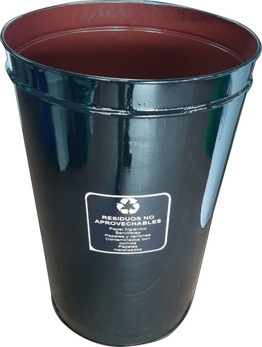 Caneca Metalica Para Reciclaje De 55 Gls