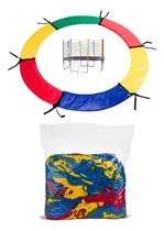 Comprar Kit Reposição Acessórios Cama Elástica 3,66m Proteção + Rede