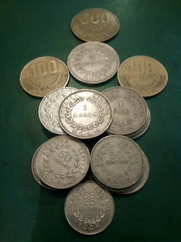 20 Monedas De Costa Rica Diferentes Valores