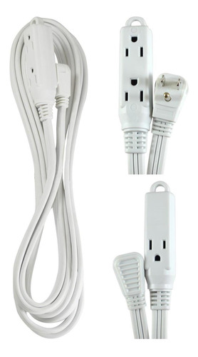 Extension Electrica Blanca 3 Tomas 6m Discover