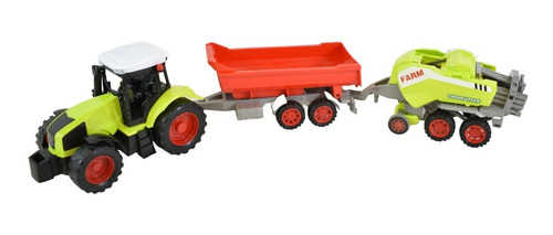 Tractor Con Cosechadora 58cm X 12 Cm