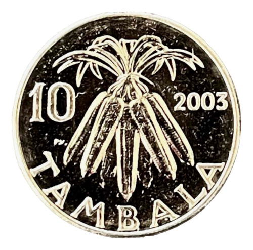 Malawi - 10 Tambala - Año 2003 - Km #27 - África - Mazorcas
