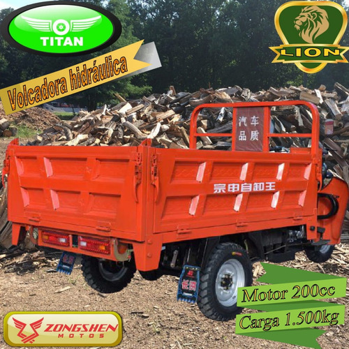 Triciclo De Carga Con Volcadora Hidraulica 1.5ton 200cc 0km