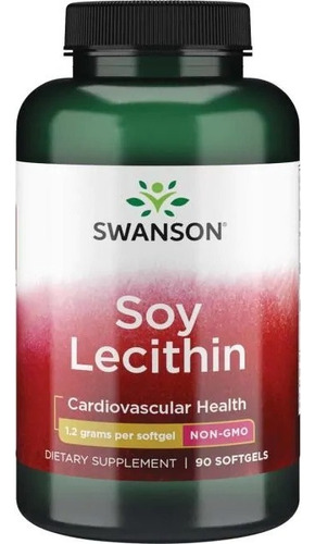 Lecithin De Soya Sin Ogm  1.200 Mg 90 Sgels De Swanson