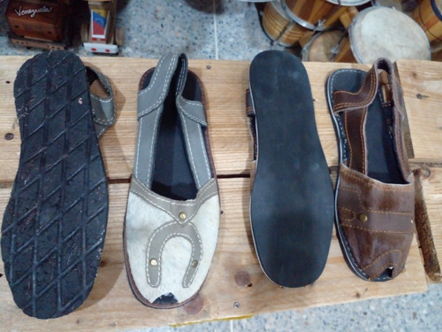 Imagen 6 de 6 de Alpargata Criolla Larense De Puro Cuero Unisex