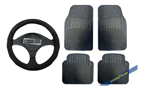 Ford Focus Cubre Alfombra 4 Piezas Y Volante Kit Goodyear