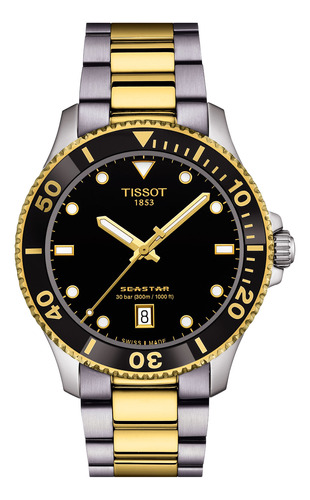 Reloj Tissot Seastar 1000 Bicolor Dorado