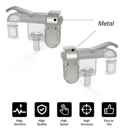 Combo Gatillos Para Celular + Dedales Gamer Para Juegos