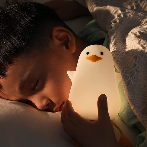 Luz Nocturna Led De Pato Luz Nocturna De Silicona Para Niños