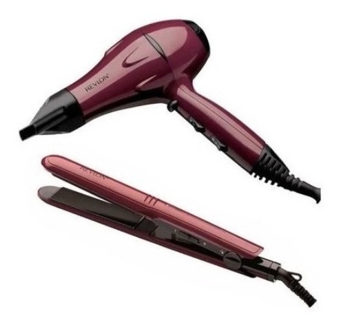 Imagen 4 de 10 de Combo: Secador De Pelo 2000w + Planchita De Pelo 210° Revlon