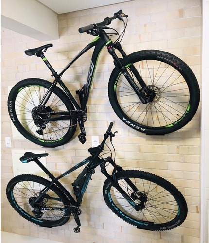 Imagem 9 de 10 de 3 Suportes De Parede P/ Pendurar 3 Bicicletas - Decora Bike