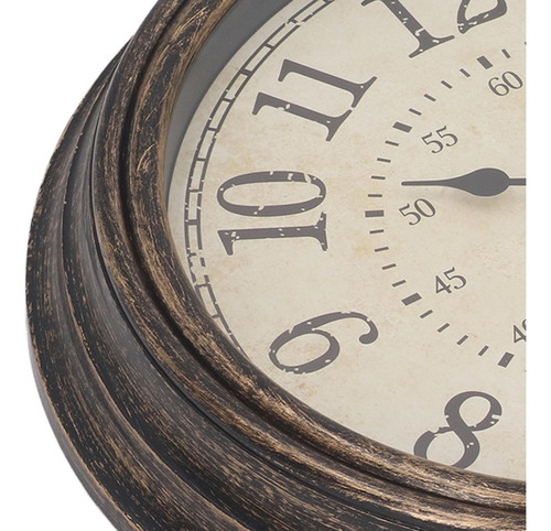 . Reloj De Pared Silencioso Vintage, Reloj Decorativo Retro.