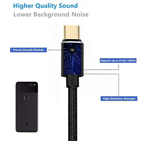 Adaptador De Audio Usb C A 3,5 Mm - Usb Tipo C A Conector Au