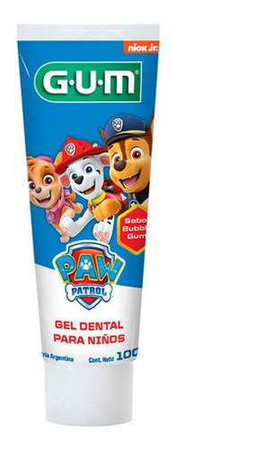 Imagen 2 de 4 de Gum Paw Patrol Pasta Dental Para Niños Sabor Bubble X 100grs