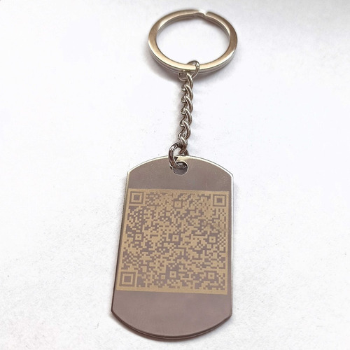 Imagen 8 de 10 de Llavero Acero Quirurgico Spotify Qr Grabado Laser Hd